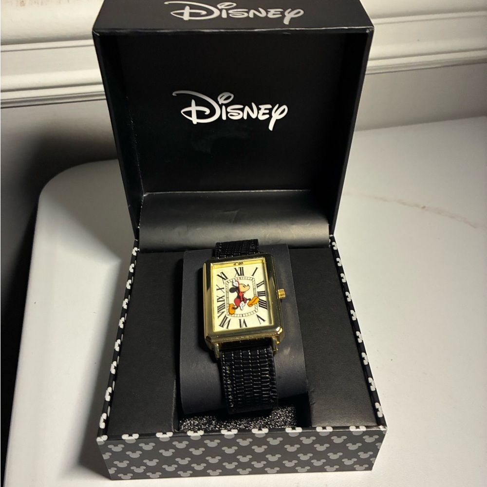 Vintage gold face Micky Mouse Watch